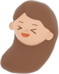 3D People Simple Young Girl Head